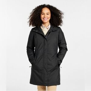 Women's L.L. Bean Black Winter Jacket with Hood